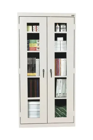 Professional Grade SANDUSKY CA4V361872-05 Clear View Storage Cabinet Type, 36" Width, 72" Height Flammable Liquid Storage Cabinet