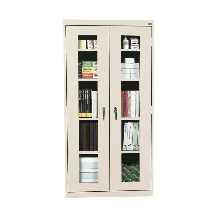 SANDUSKY CA4V361872-07 Clear View Storage Cabinet Type, 36" Width, 72" Height Flammable Liquid Storage Cabinet Luxury