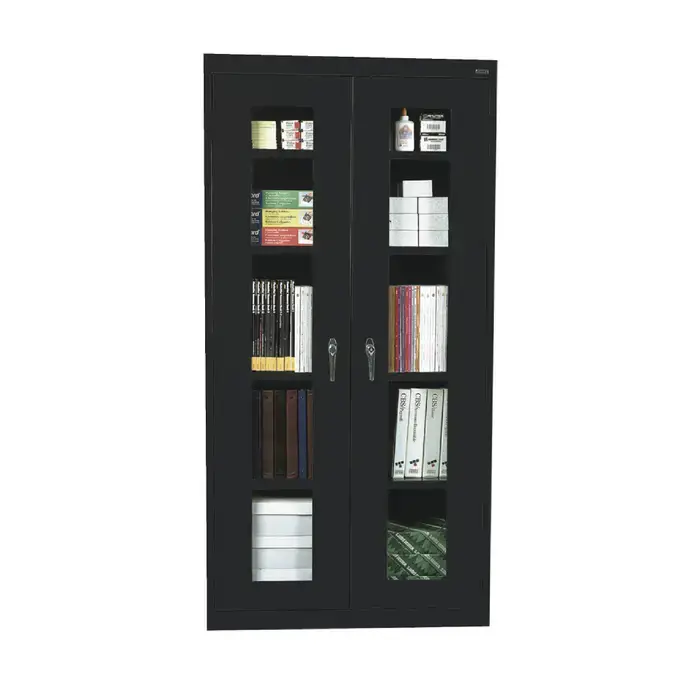 Affordable SANDUSKY CA4V362472-09 Clear View Storage Cabinet Type, 36" Width, 72" Height Flammable Liquid Storage Cabinet