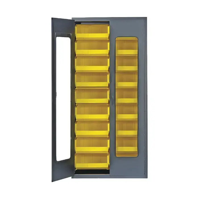 QUANTUM STORAGE SYSTEMS QSC-C250CL Clear View Floor Cabinet Type, 36" Width, 78" Height Flammable Liquid Storage Cabinet Best Price