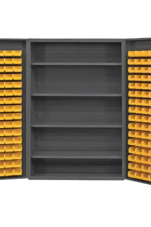 Buy Direct DURHAM DC48-128-4S-95 Combination Bin & Shelf Storage Cabinet Type, 48" Width, 72" Height Flammable Liquid Storage Cabinet