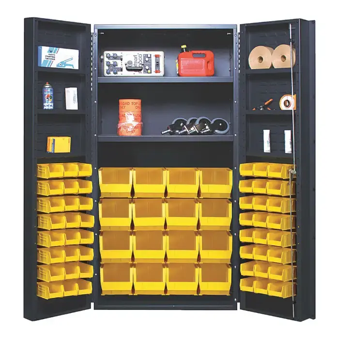 QUANTUM STORAGE SYSTEMS QSC-64-2S-6DSYL Floor Cabinet Type, 48" Width, 72" Height Flammable Liquid Storage Cabinet High Quality