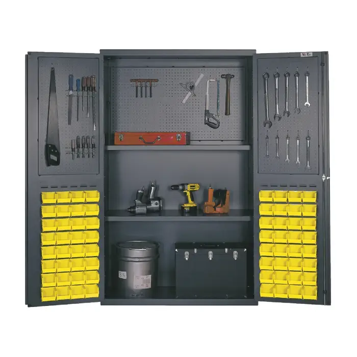 New Arrival QUANTUM STORAGE SYSTEMS QSC-4805RD Steel Peg Floor Cabinet Type, 48" Width, 78" Height Flammable Liquid Storage Cabinet