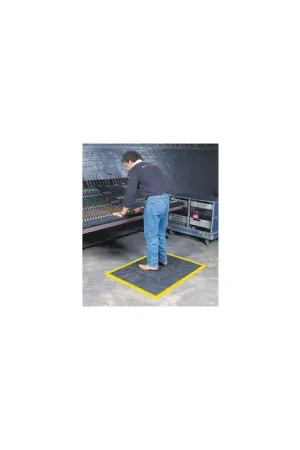WEARWELL 454.12X2X3BYL 1/2" Thickness, 36" Length, Black With Yellow Borders Color Antifatigue Matting Discount