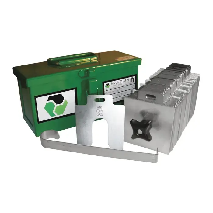 Limited Time MAUDLIN MSC4-FK .001" Min. Thick, .125" Max. Thick, Stainless Steel 260 Piece Shim Stock Set