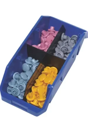 Price Cut QUANTUM STORAGE SYSTEMS LD1887 Quick Pick Double Hopper Bin Type, Black Color Storage Divider