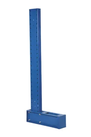 VESTIL MU-C-6-12 Cantilever Single Upright Type, 72" Height, Blue Color Heavy Duty Shelving / Rack Professional Grade