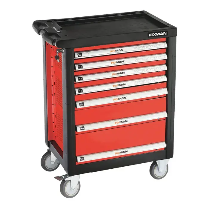 FIXMAN F1RP7B 7 No. of Drawers, 18" Chest Length, 30" Chest Width Roller Cabinet Factory Price