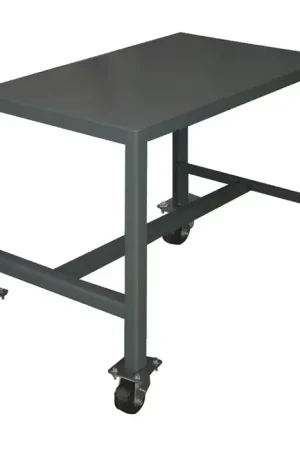 DURHAM MTM244824-2K195 Medium Duty Machine Work Table Type, 0 No. of Drawers, 48" Chest Length Mobile Workstation While Supplies Last