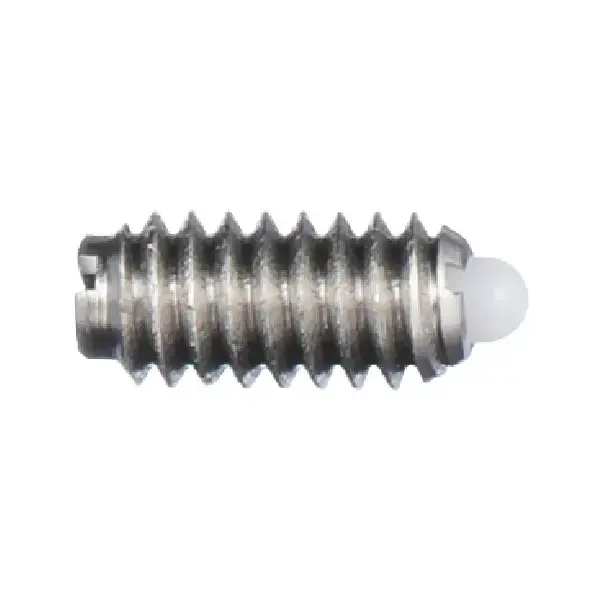 Trending VLIER SSMD54N 1/4"-20 Thread Size, 0.531" Thread Length, 0.078" Projection, Stainless Steel Body, Delrin Nose Threaded Spring Plunger