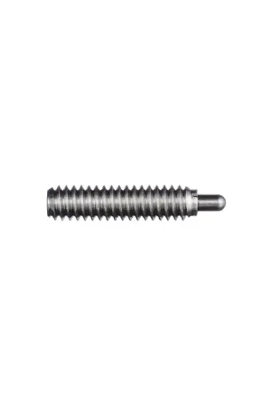 Buy Online VLIER SSS48 6-32 Thread Size, 0.531" Thread Length, 1/16" Projection, Stainless Steel Body, Stainless Steel Nose Threaded Spring Plunger