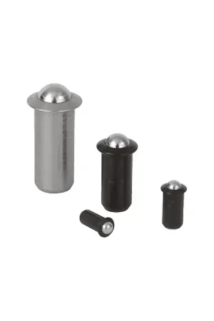 Deal TE-CO 53711 0.078" Body Length, 0.375" Body Dia., 0.110" Max Reach, 303 Stainless Steel Body, 303 Stainless Steel Press Fit Ball Plunger