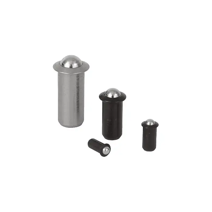 Deal TE-CO 53711 0.078" Body Length, 0.375" Body Dia., 0.110" Max Reach, 303 Stainless Steel Body, 303 Stainless Steel Press Fit Ball Plunger