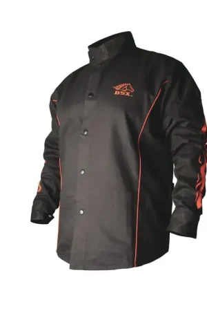 REVCO BX9C-M M Size, Black With Red Flames Color, Fire Resistant Protection Level Jacket Cheap
