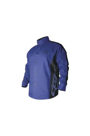 REVCO BXRB9C-XXL XXL Size, Blue With Blue Flames Color, Fire Resistant Protection Level Jacket Bargain