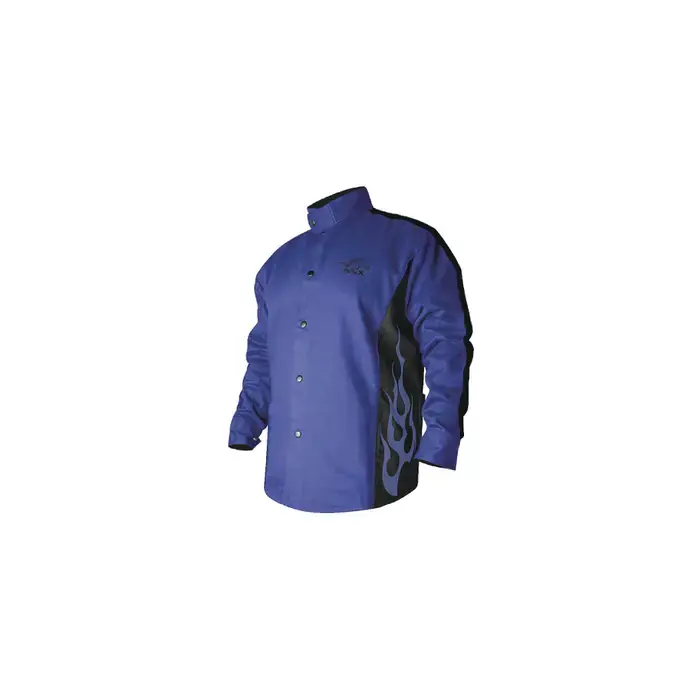 REVCO BXRB9C-XXL XXL Size, Blue With Blue Flames Color, Fire Resistant Protection Level Jacket Bargain