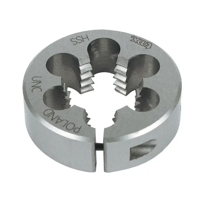 Direct From Factory TMX 1/4"-28 1" OD, Right Hand M2 High Speed Steel Rc 63-64 Round Adjustable Die