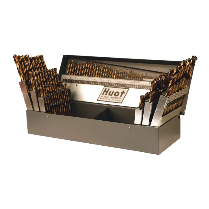 Brand New TTC PRODUCTION A3799-CO 1.00mm to 13.00mm 118° Bronze Cobalt Jobbers Length Drill Set