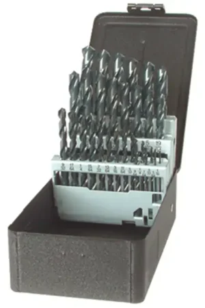 Weekend Sale PRECISION TWIST DRILL C15R10PSET 1/16" to 1/2" by 32nds 118° Bright High Speed Steel Jobbers Length Drill Set