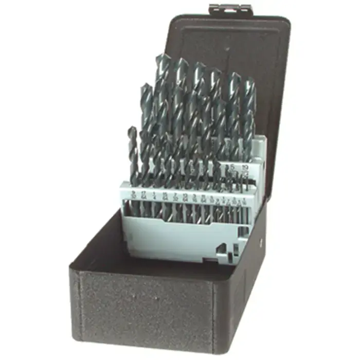Weekend Sale PRECISION TWIST DRILL C15R10PSET 1/16" to 1/2" by 32nds 118° Bright High Speed Steel Jobbers Length Drill Set