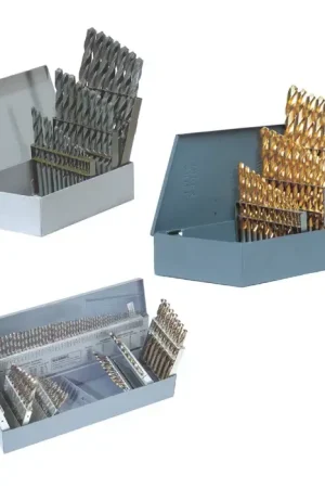 PRECISION TWIST DRILL 090292 A to Z 135° Bronze Cobalt Jobbers Length Drill Set Deal