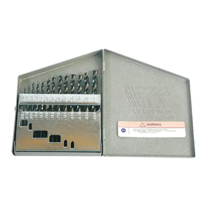 TRIUMPH T17HDDC 1/16" to 1/2" by 64ths 135° Black & Bronze High Speed Steel Jobbers Length Drill Set Weekend Sale
