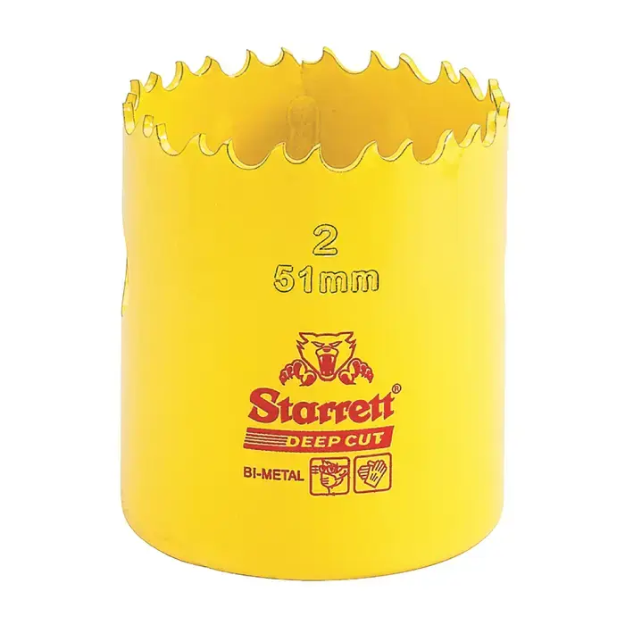 STARRETT DCH0100-G 1" Dia., 2" Cutting Depth, Bi-Metal Hole Saws High Quality