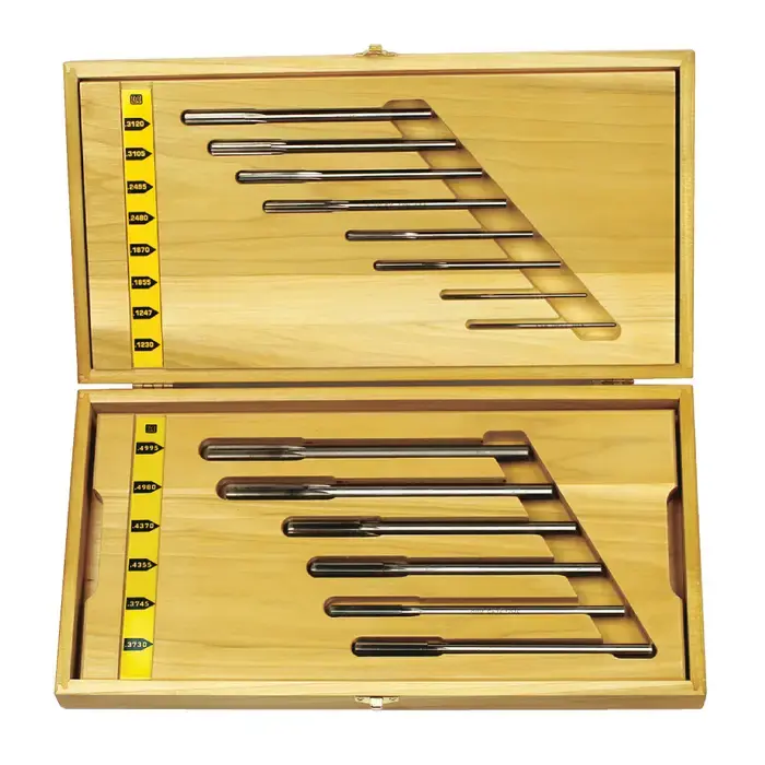 Cheap LAVALLEE & IDE LV570-70W .1230" to .4995" 14 Pc. Straight Flute Straight Shank Chucking Reamer Set