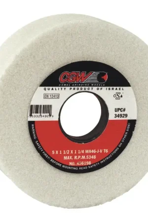 CGW ABRASIVES 34929 5" Diameter Straight Cup Grinding Wheel - 46 Grit, No Thread Hole Thread Size Exclusive Offer