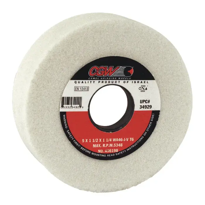 CGW ABRASIVES 34929 5" Diameter Straight Cup Grinding Wheel - 46 Grit, No Thread Hole Thread Size Exclusive Offer