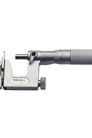 MITUTOYO 117-107 0 - 1" Range, .0001" Graduation Multi-Anvil Outside Micrometer Hassle-Free Returns