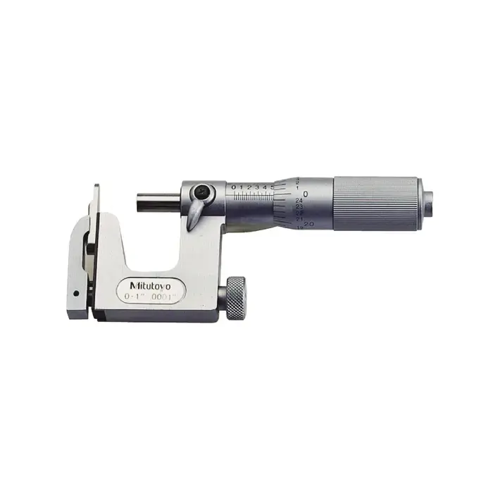 MITUTOYO 117-107 0 - 1" Range, .0001" Graduation Multi-Anvil Outside Micrometer Hassle-Free Returns
