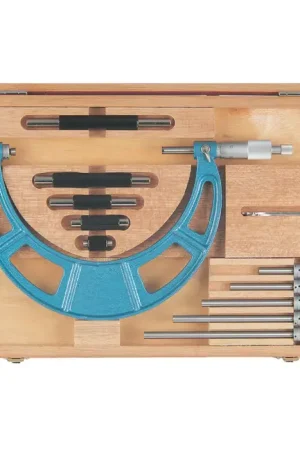 Latest MITUTOYO 104-158 36" - 40" Range, .001" Graduation, Ratchet Stop Thimble Interchangeable Anvil Outside Micrometer