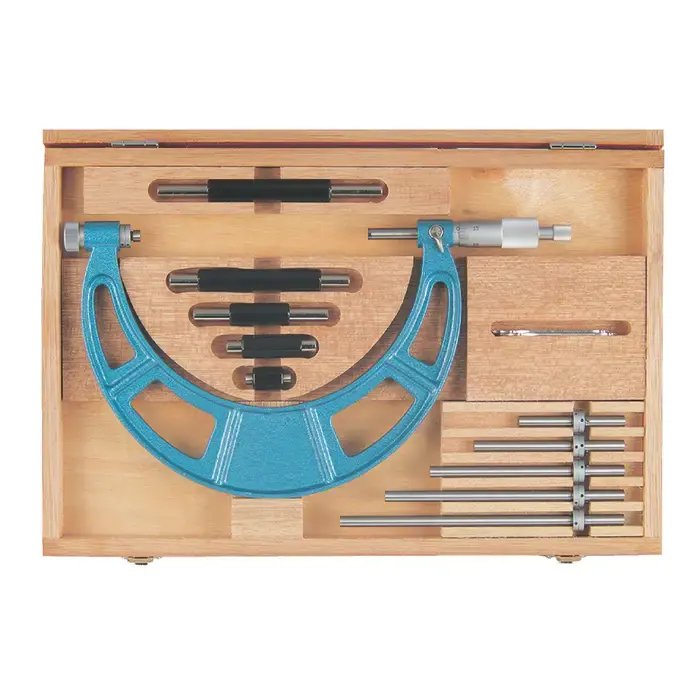 Latest MITUTOYO 104-158 36" - 40" Range, .001" Graduation, Ratchet Stop Thimble Interchangeable Anvil Outside Micrometer