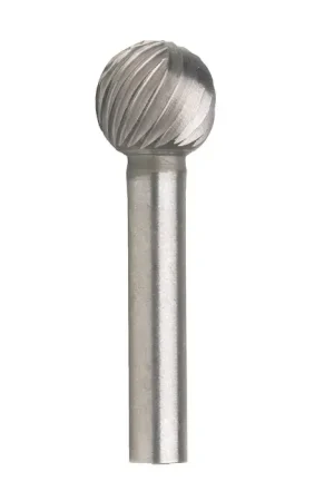 TTC PRODUCTION B-606 1/2" High Speed Steel Rotary Bur - Ball, Straight Shank, Best for Plastics Save Now
