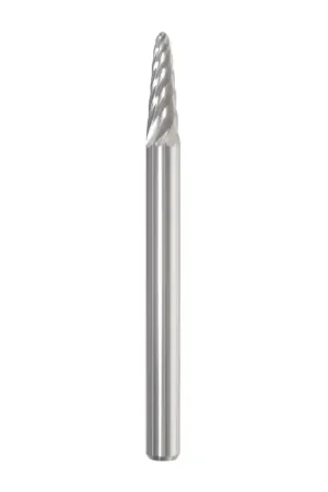 Exclusive Offer TTC PRODUCTION USA MADE 20-021-005 1/8" Carbide Rotary Bur - Taper-14° Included Angle, Straight Shank, Best for Steel