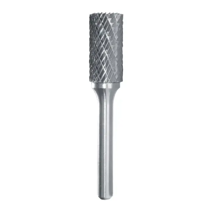 TTC PRODUCTION USA MADE A-111D 5/16" Carbide Rotary Bur - Cylindrical-Flat End (Not End Cut), Straight Shank, Best for Steel Budget