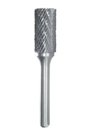 Mega Sale TTC PRODUCTION USA MADE A-201D 1" Carbide Rotary Bur - Cylindrical-Flat End (Not End Cut), Straight Shank, Best for Steel