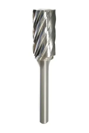 TTC PRODUCTION USA MADE A-1610 5/8" Carbide Rotary Bur - Cylindrical-Flat End (Not End Cut), Straight Shank, Best for Non-Ferrous Secure Checkout