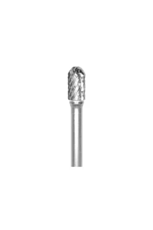 Sale GROBET 32.624SY 5/8" Carbide Rotary Bur - Cylindrical-Radius End, Straight Shank, Best for Steel