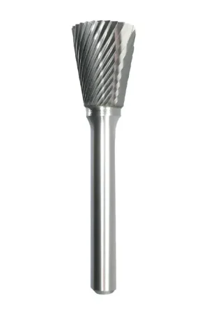 High Quality TTC PRODUCTION USA MADE 20-012-365 5/8" Carbide Rotary Bur - Back Taper, Straight Shank, Best for Steel