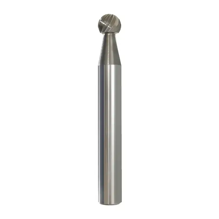 Hassle-Free Returns M.A. FORD 43500020 1/2" Carbide Rotary Bur - Ball, Straight Shank, Best for Steel