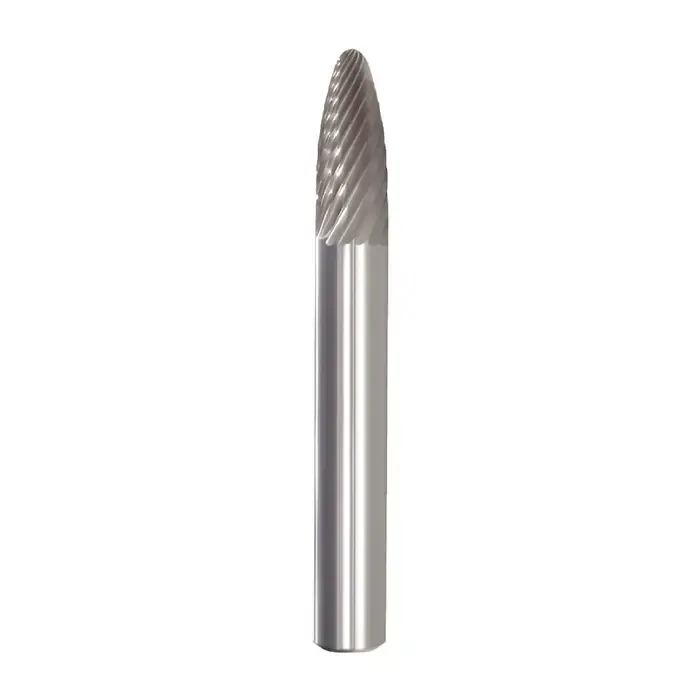 Limited Time M.A. FORD 45250020 1/4" Carbide Rotary Bur - Tree-Radius End, Straight Shank, Best for Steel