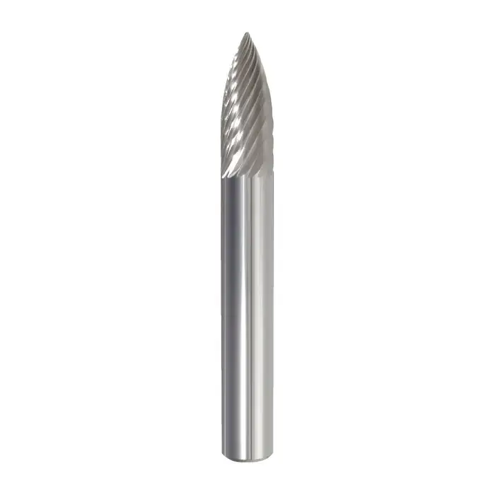 Time-Limited M.A. FORD 46500020 1/2" Carbide Rotary Bur - Tree-Pointed End, Straight Shank, Best for Steel