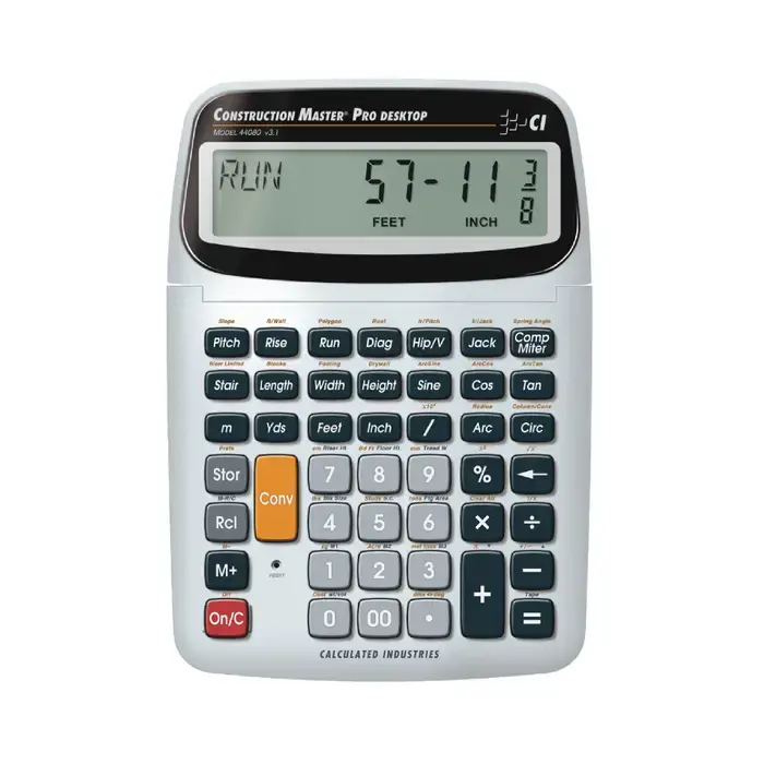 CALCULATED INDUSTRIES 44080 12 Digital Internal Accuracy Industrial Calculator Fresh Stock