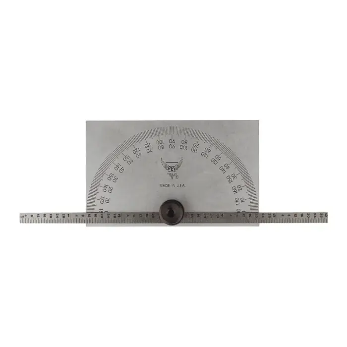 Direct From Factory PEC 5190 Rectangle Shape, 6" Length Protractor
