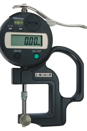 Latest MITUTOYO 547-512A 0 - .47" Range, 1.18" Throat Depth, Yes Data Output Digital Thickness Gage