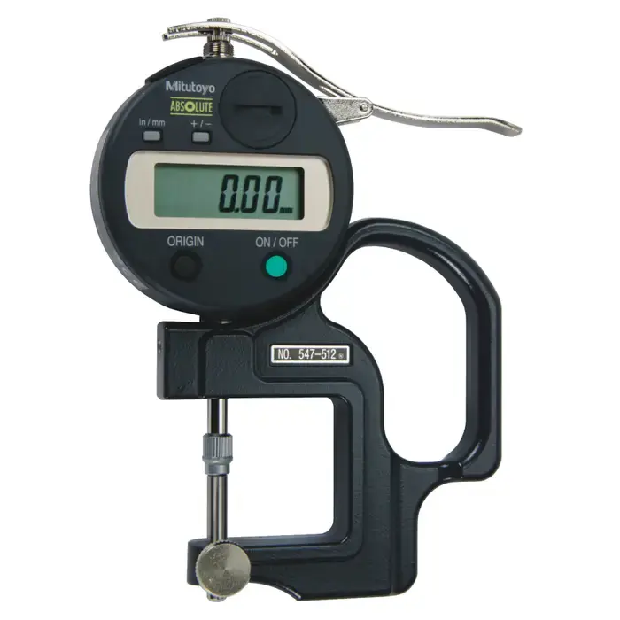 Latest MITUTOYO 547-512A 0 - .47" Range, 1.18" Throat Depth, Yes Data Output Digital Thickness Gage