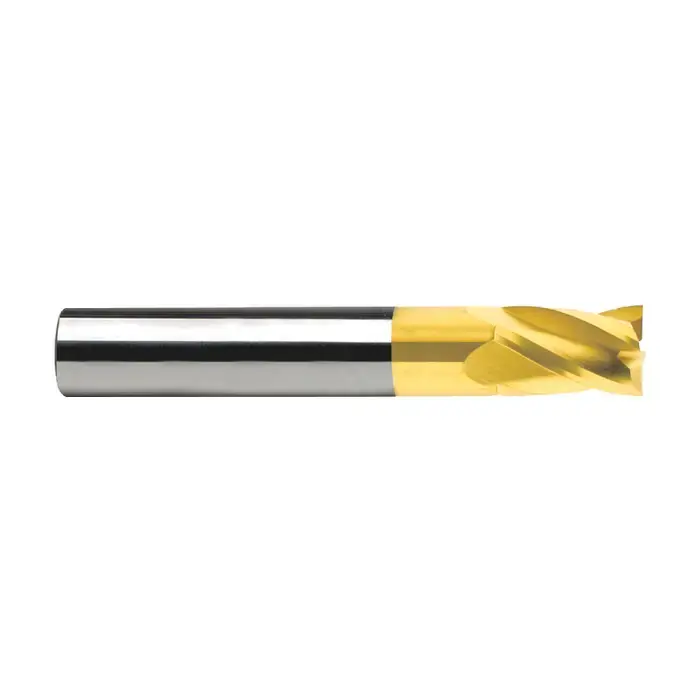 RUSHMORE USA 100495 3/16" Size, 3/8" LOC, 4 Flute, TiN Solid Carbide Square End Mill Super Sale