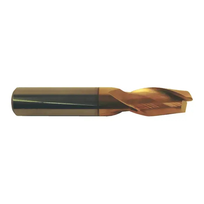 Crafted T&O 20-104-158 1" Size, 1-1/2" LOC, 2 Flute, TiN Solid Carbide Square End Mill
